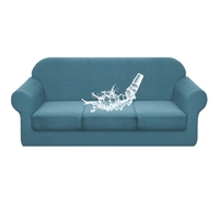 Housse de canapé pour 3 coussins séparés canapé imperméable extensible doux housse de canapé lavable housse de canapé solide meubles couvre protecteur