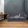 Housse de canapé pour 3 coussins séparés canapé imperméable extensible doux housse de canapé lavable housse de canapé solide meubles couvre protecteur