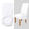 Housse de chaise de salle à manger,  housse de chaise amovible à haute élasticité Housse de protection de siège de chaise imperméable en cuir PU lavable pour la cérémonie de mariage de l