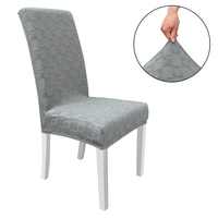 Housse de chaise de salle à manger,  housse de chaise amovible haute extensible Housse de protection de siège de chaise lavable