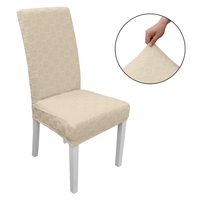 Housse de chaise de salle à manger,  housse de chaise amovible haute extensible Housse de protection de siège de chaise lavable