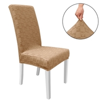 Housse de chaise de salle à manger,  housse de chaise amovible haute extensible Housse de protection de siège de chaise lavable