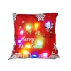 Housse de coussin de Noël à LED colorée en lin de 18 * 18 pouces / 45 * 45cm