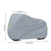 Housse de moto universelle - Protection extérieure étanche toutes saisons contre la poussière,  les débris,  la pluie et les intempéries (M-XXXXL) Remplacement du tissu 210D Oxford pour Honda,  Suzuki,  Kawasaki,  Yamaha,  BMW
