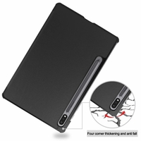 Housse de protection 12, 4 pouces compatible avec les étuis pour tablette Samsung Galaxy Tab S8 avec fonction de veille automatique