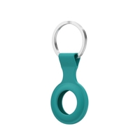 Housse de protection en silicone souple avec anneau porte-clés en acier inoxydable anti-perte