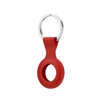 Housse de protection en silicone souple avec anneau porte-clés en acier inoxydable anti-perte