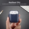 Housse de protection en TPU pour AirPods 1/2 Housse de protection résistante Housse de protection antichoc antipoussière avec support (Rouge)