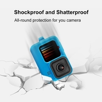 Housse de protection pour appareil photo en silicone souple avec corde de lanière et remplacement du couvercle d