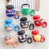 Housse de protection pour écouteurs en gel de silice 3D à clapet de type dessin animé mignon portable pour 1/2 génération Airpods rechargeables