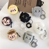 Housse de protection pour écouteurs en gel de silice en forme de coquille de gel de rat de pin jaune de dessin animé 3D pour la génération 1/2 Airpods rechargeable