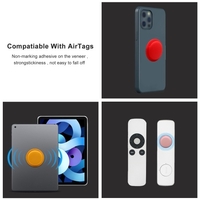 Housse de protection Tracker Housse en silicone Housse de protection anti-perte Support adhésif arrière Support de protection souple Compatible avec les accessoires Apple Airtags