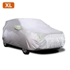 Housse de voiture Housses complètes avec bande réfléchissante Protection solaire Anti-poussière Étanche UV Résistant aux rayures pour voiture d