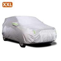 Housse de voiture Housses complètes avec bande réfléchissante Protection solaire Anti-poussière Étanche UV Résistant aux rayures pour voiture d