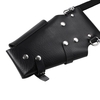 Housse en cuir PU pour écharpe de coiffeur Sac à bandoulière à cheveux en rive
