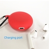 Housse en silicone pour écouteurs Housse de protection sans fil BT Housse de rangement pour écouteurs Housse pour casque portable Housse de protection anti-poussière souple avec boucle de suspension Compatible avec HUAWEI Freebuds3