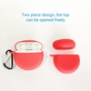 Housse pour écouteurs en silicone Housse de protection Housse de protection pour écouteurs BT sans fil Housse pour casque portable Housse de protection anti-poussière souple avec boucle de suspension Compatible avec HUAWEI Freebuds3