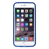Housse étui silicone avec cadre blanc pour Apple IPhone 6 bleu foncé