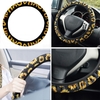 Housse universelle de volant de tournesol,  accessoires de tournesol de voiture de tissu de glissement et de sueur