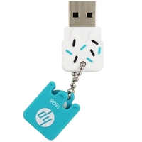 hp 16 Go USB2.0 U Disk Portable Antichoc Clé USB Petite Taille Apparence Créative Plug and Play Large Compatibilité Bleu