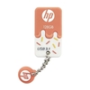 HP 32GB High Speed USB3.1 U Disk Mini Clé USB Antichoc Antipoussière U Disk Plug and Play Large Compatibilité Orange