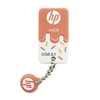 HP 32GB High Speed USB3.1 U Disk Mini Clé USB Antichoc Antipoussière U Disk Plug and Play Large Compatibilité Orange