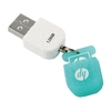 hp v175w 16GB USB2.0 U Disk Mini Portable USB Flash Drive Matériau en caoutchouc antipoussière antichoc U Disk avec capuchon de protection