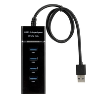 Hub USB multi-extension pour diviseur multi-hub USB 3.0 haute vitesse 4 ports pour ordinateur de bureau