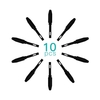 Huion PN04 10pcs Replacement Nibs Pen Tips Compatible with PW100/PW201 Graphics Drawing Tablet Stylus Black