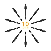 Huion PN05 10 pièces embouts de stylo de remplacement compatibles avec le stylet de tablette graphique de dessin PW500 / PW507 noir