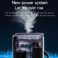 Humidificateur à brouillard de 1000 ml avec haut-parleur Bluetooth Humidificateur silencieux à lumière colorée Diffuseur d