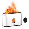 Humidificateur de brume de flamme de simulation avec le faux humidificateur de feu silencieux de veilleuse à télécommande