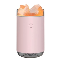 Humidificateur de pierre de sel de cristal de 260 ml Humidificateur de brume USB silencieux portable léger coloré