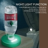 Humidificateur USB rechargeable avec veilleuse Mini humidificateur de voyage portable avec pulvérisateur de brouillard d