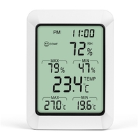 Humidimètre de température intelligent avec hygromètre à thermomètre numérique à écran d