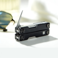 HUOHOU Mini Multitool Multi-fonction Couteau de Poche Couteau Pliant EDC Couteau avec Tournevis/Ciseaux/Décapsuleur