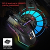 HXSJ J500 Souris de jeu filaire USB Souris de jeu RVB avec écran d
