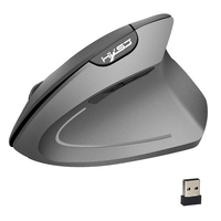 HXSJ T24 2.4G souris sans fil souris ergonomique verticale avec récepteur USB remplacement pour ordinateur portable ordinateur portable Macbook gris