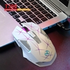HXSJ T300 2.4G souris sans fil souris ergonomique 3 réglable DPI coloré respiration lumière intégré 600mAh batterie au Lithium noir