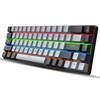 HXSJ V800 Clavier Mécanique Filaire 68 Touches RGB Clavier de Jeu avec Câble Amovible Type-C ABS Keycap Noir (Commutateurs Bleus)