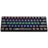 HXSJ V900 Clavier mécanique compact filaire 61 touches Clavier rétroéclairé RVB N-key Rollover Blue Switch Double Shot Keycaps,  Noir