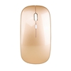 HXSJ Wireless 2.4G Mouse Souris ultra-fine souris silencieuse Souris rechargeable et portative Souris rechargeable Transmission sans fil 10m / 33ft (Or)