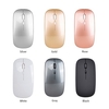 HXSJ Wireless 2.4G Mouse Souris ultra-fine souris silencieuse Souris rechargeable et portative Souris rechargeable Transmission sans fil 10m / 33ft (Or rose)