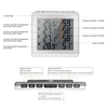 Hygromètre à thermomètre LCD sans fil pour intérieur / extérieur