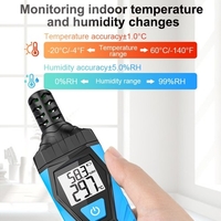 Hygrothermographe multifonctionnel ℃ et ℉ commutable