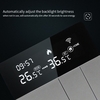 i8HGA Tuya WiFi Contrôleur de température intelligent Thermostat Luminosité du rétroéclairage Réglage automatique Mode maison loin Téléphone portable APP Télécommandes Compatible avec Alexa Google Home Commande vocale
