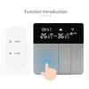 i8HGB Tuya WiFi Contrôleur de température intelligent Thermostat Luminosité du rétroéclairage Réglage automatique Mode maison loin Téléphone portable APP Télécommandes Compatible avec Alexa Google Home Commande vocale