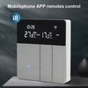 i8HGB Tuya WiFi Contrôleur de température intelligent Thermostat Rétroéclairage Luminosité Réglage automatique Mode Domicile Application pour téléphone portable Télécommandes Compatible avec Alexa Google Home Voice Control