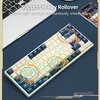 iBlancod K84 84 touches clavier mécanique à trois modes BT5.0 + 2.4G + connexion filaire PBT Keycaps bleu (commutateurs Gateron Silver)