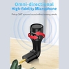 IEDiSTAR Mini Smartphone Microphone vidéo à condensateur cardio de Micro 3, 5 mm TRRS Plug CVC Réduction active du bruit Plug and Play avec pare-brise en mousse pour téléphone Android Vidéo Vlogging Interview Chant